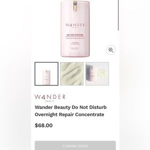 NWT Wander Beauty Do Not Disturb Overnight Repair Concentrate